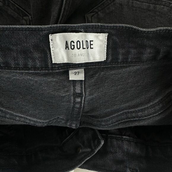 AGOLDE Riley High Rise Straight Crop in Panoramic Organic Cotton Jean Size 27 - Picture 13 of 16